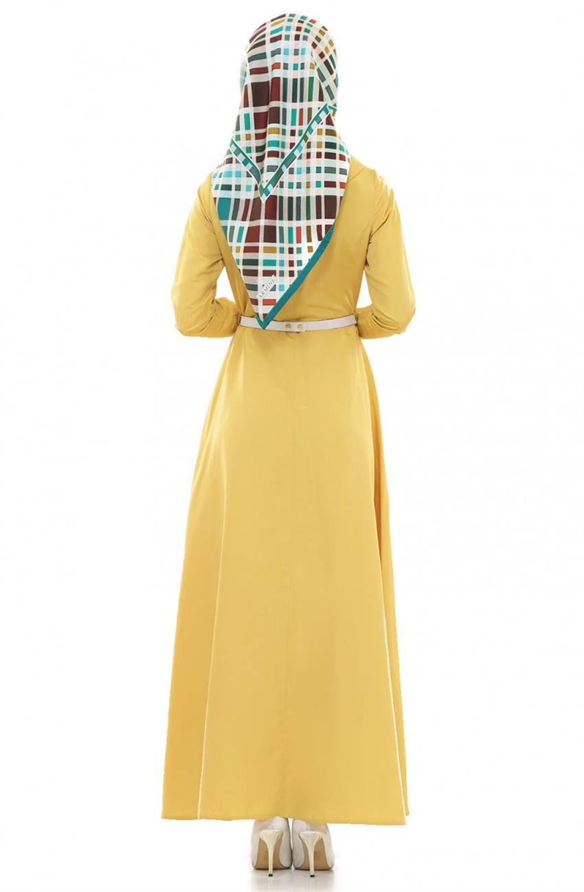 Tuğba Dress-Yellow F6774-28
