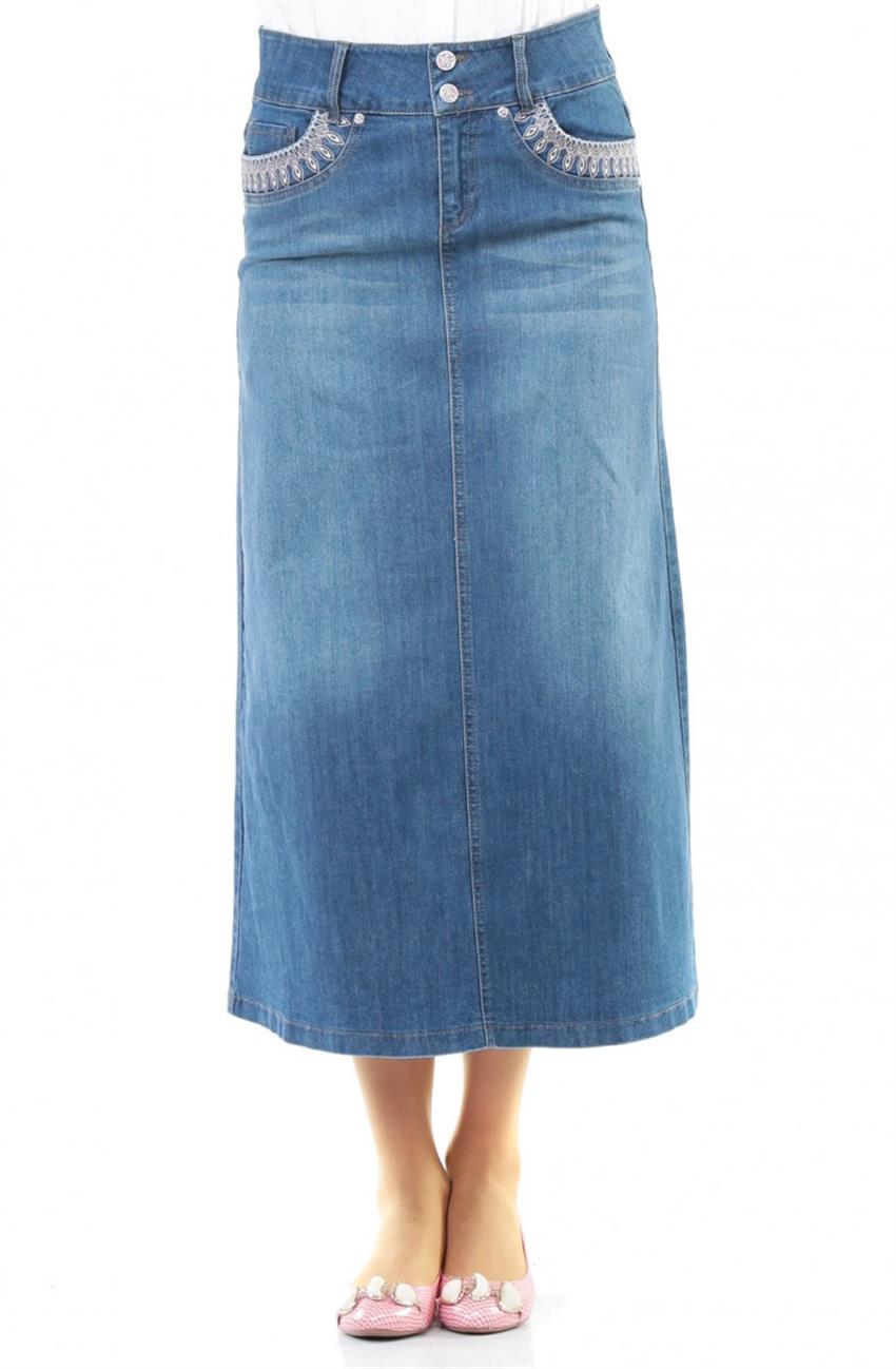 Jean Skirt-Blue 2061-70