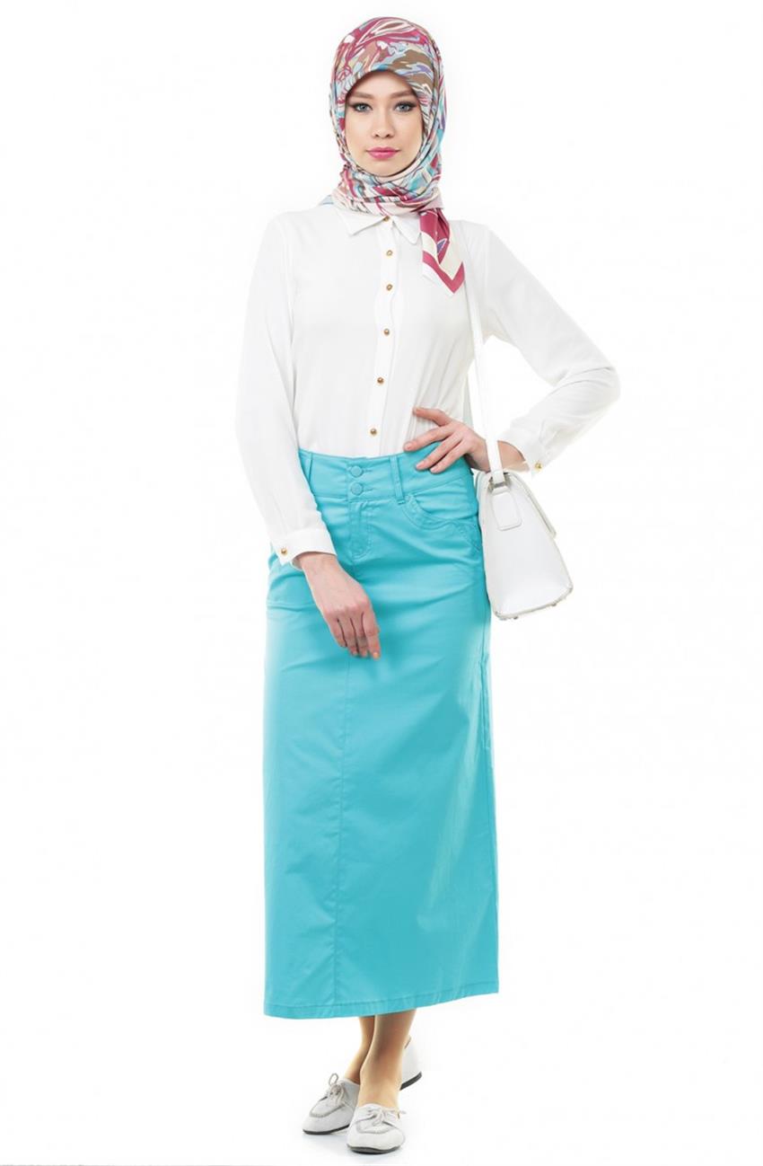 Skirt-Turquoise 2058İTR-19