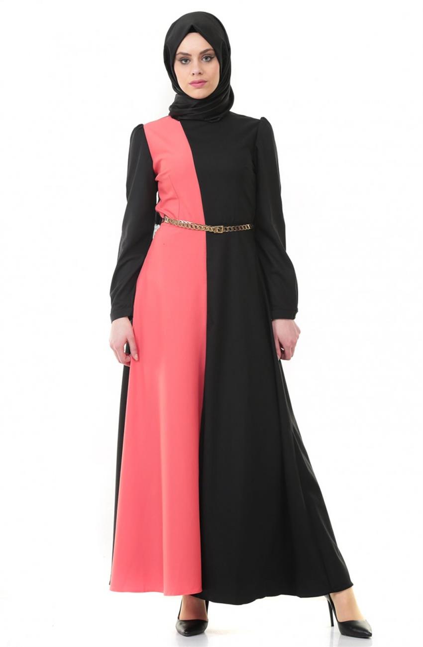 Dress-Coral Black ZE3029-7101