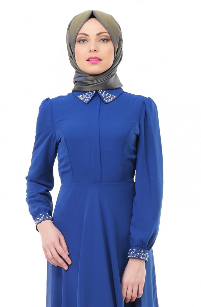 فستان سهرة فستان-أزرق غامق ARM7027-47