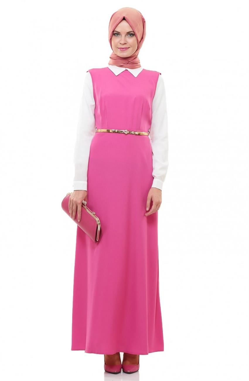 Dress-White Pink ARM490-0242