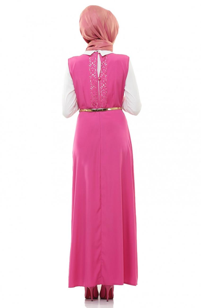 Dress-White Pink ARM490-0242