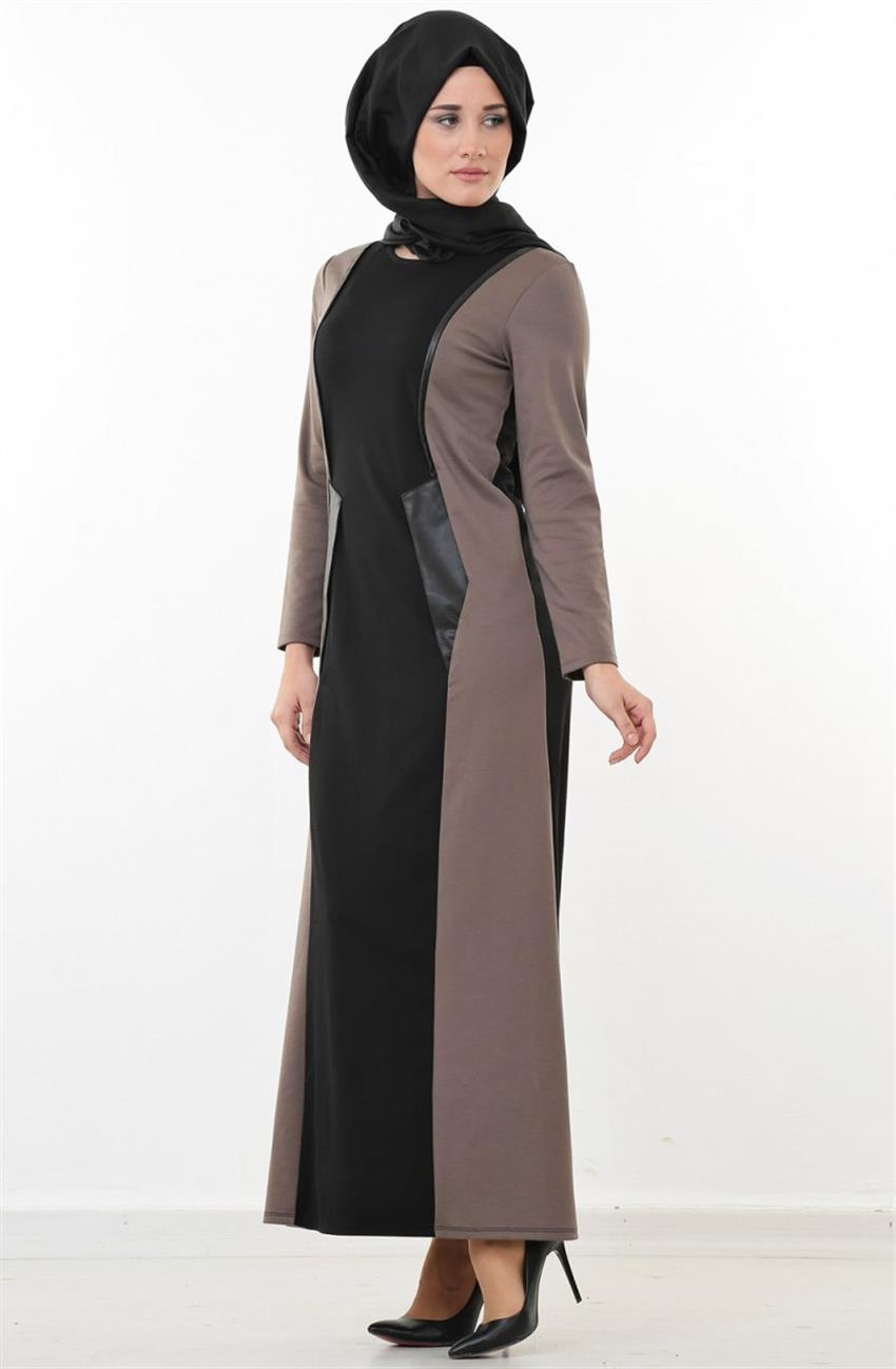 Dress-Black Mink ELB049-0172