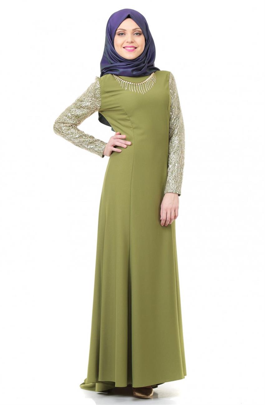 İpekdal فستان سهرة فستان-أخضر ar-3885-109