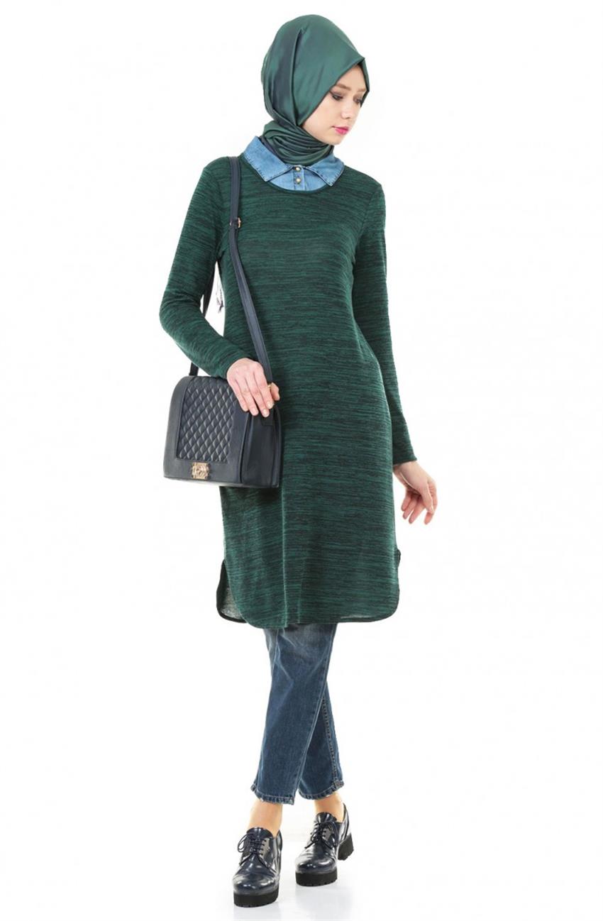 Knitwear Tunic-Green 1742-21