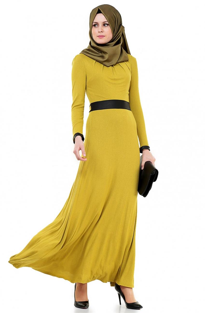 Dress-Black Fıstık Greeni 31930-0123