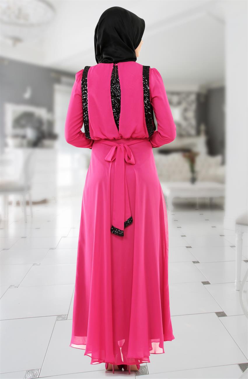 Payet Evening Dress Dress-Fuchsia 4353-28-43