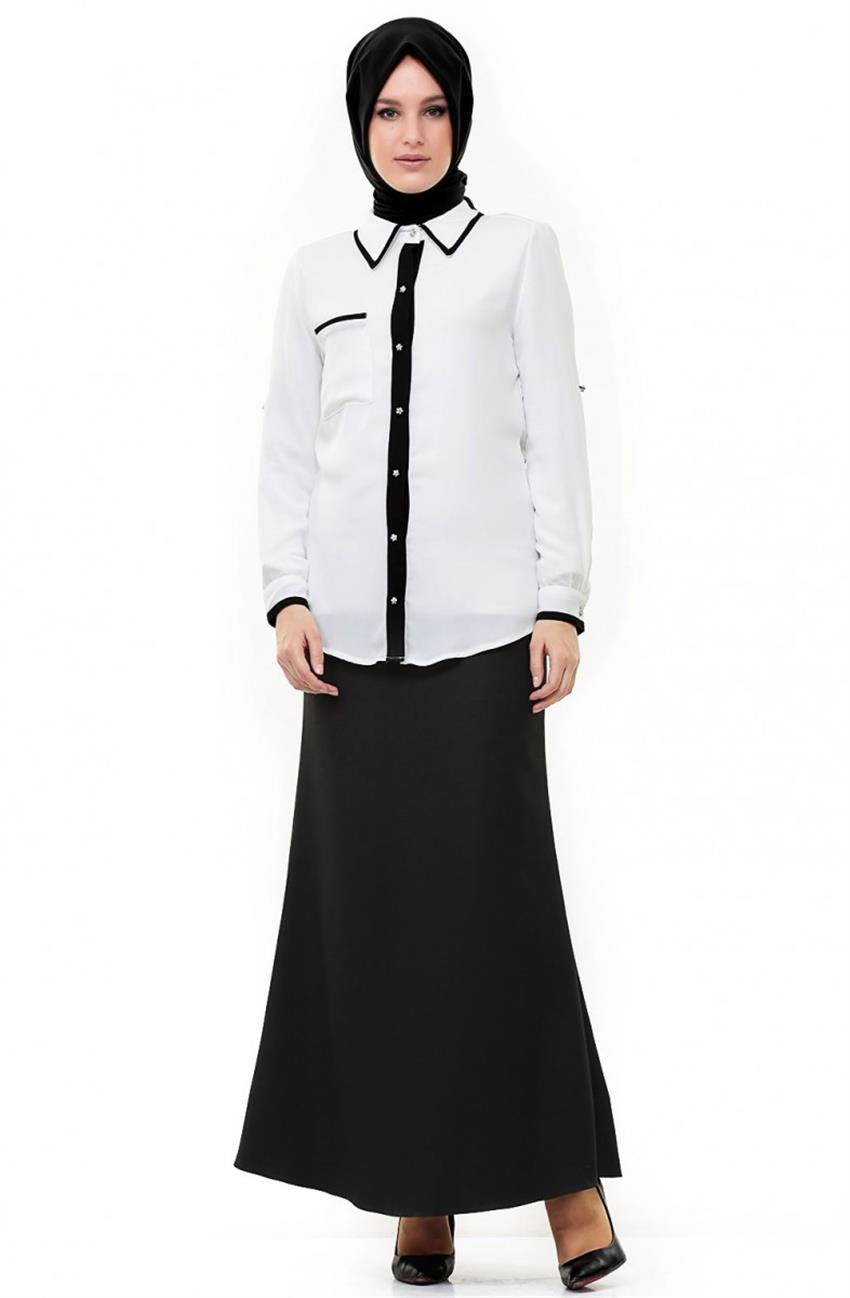 Shirt-White Black 2026-0201