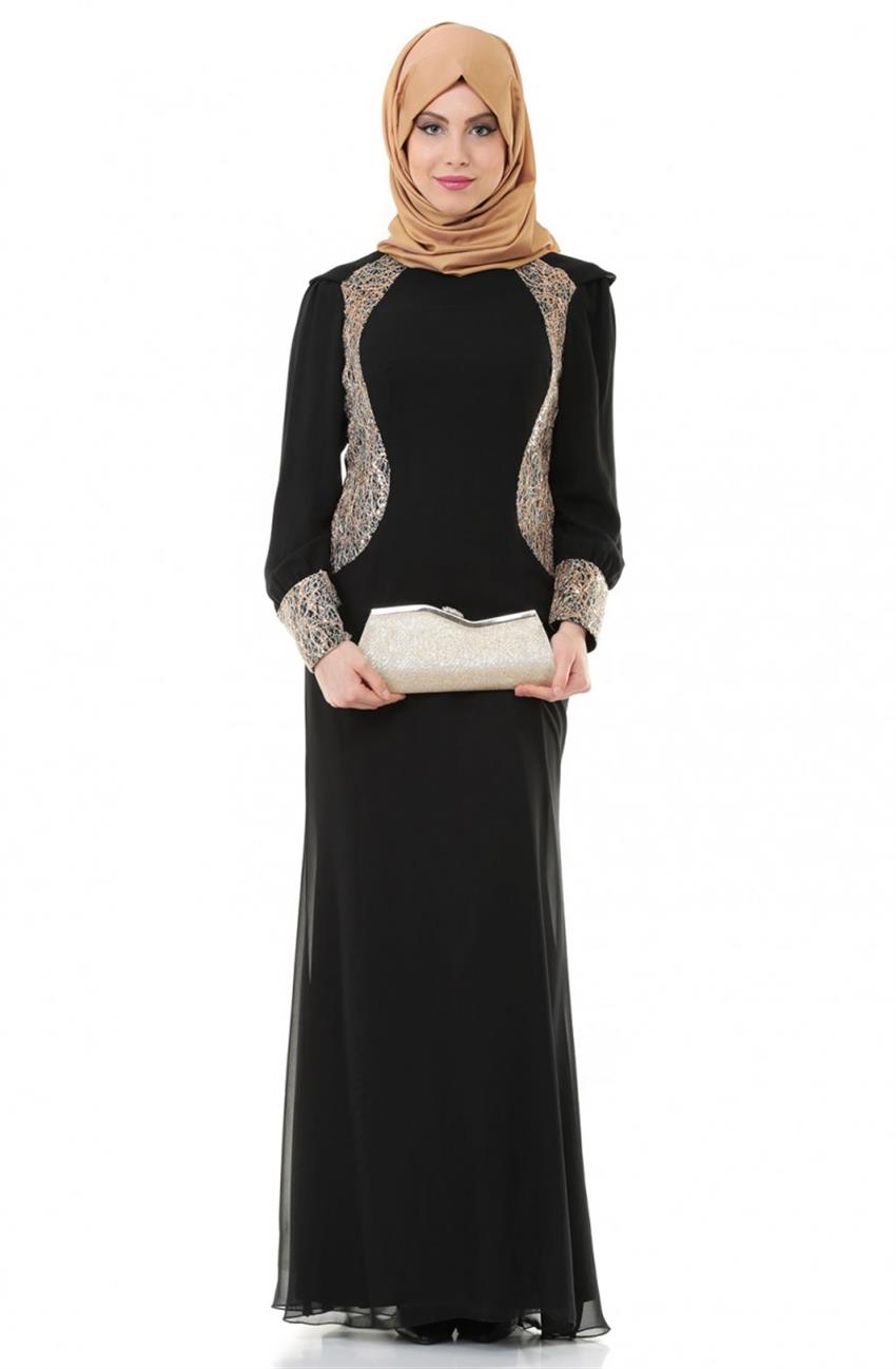Evening Dress Dress-Black ARM7022-01