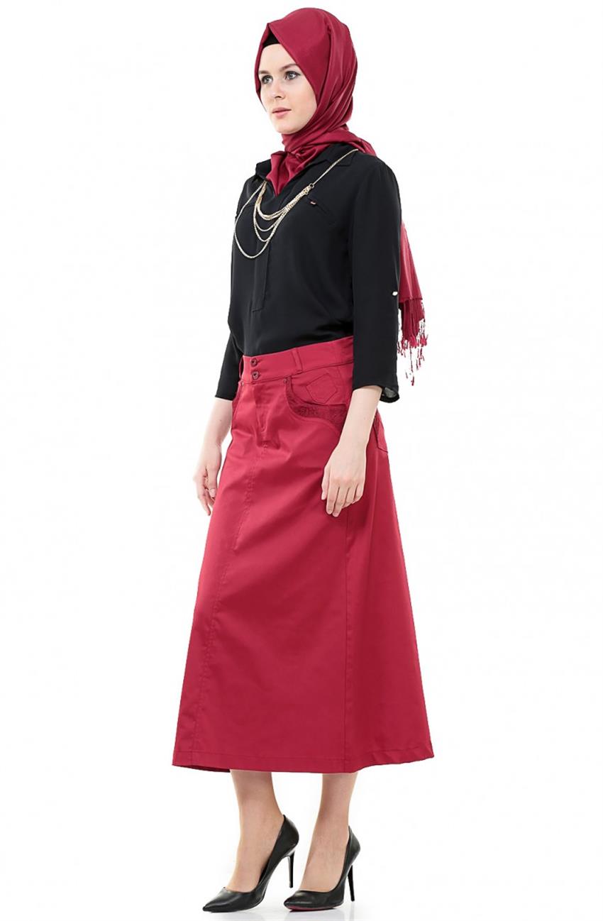 Skirt-Claret Red 2203-67