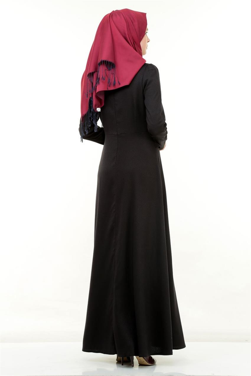 Siyah Elbise 5919-01
