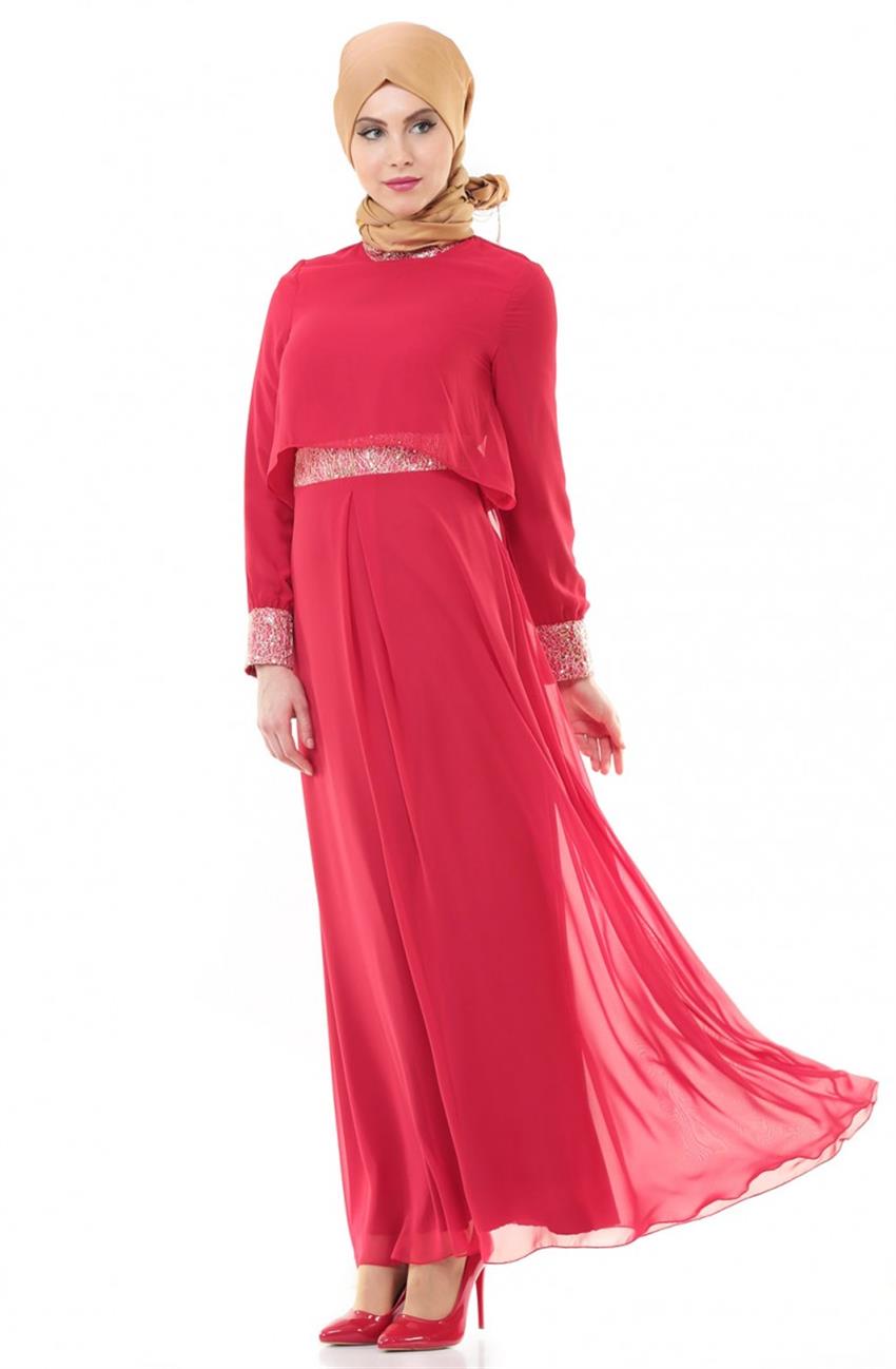 فستان سهرة فستان-أحمر ARM7010-34