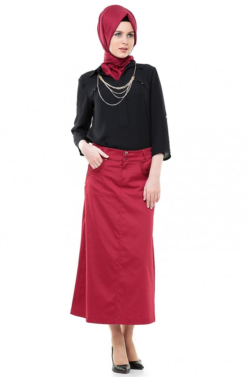 Skirt-Claret Red 2203-67