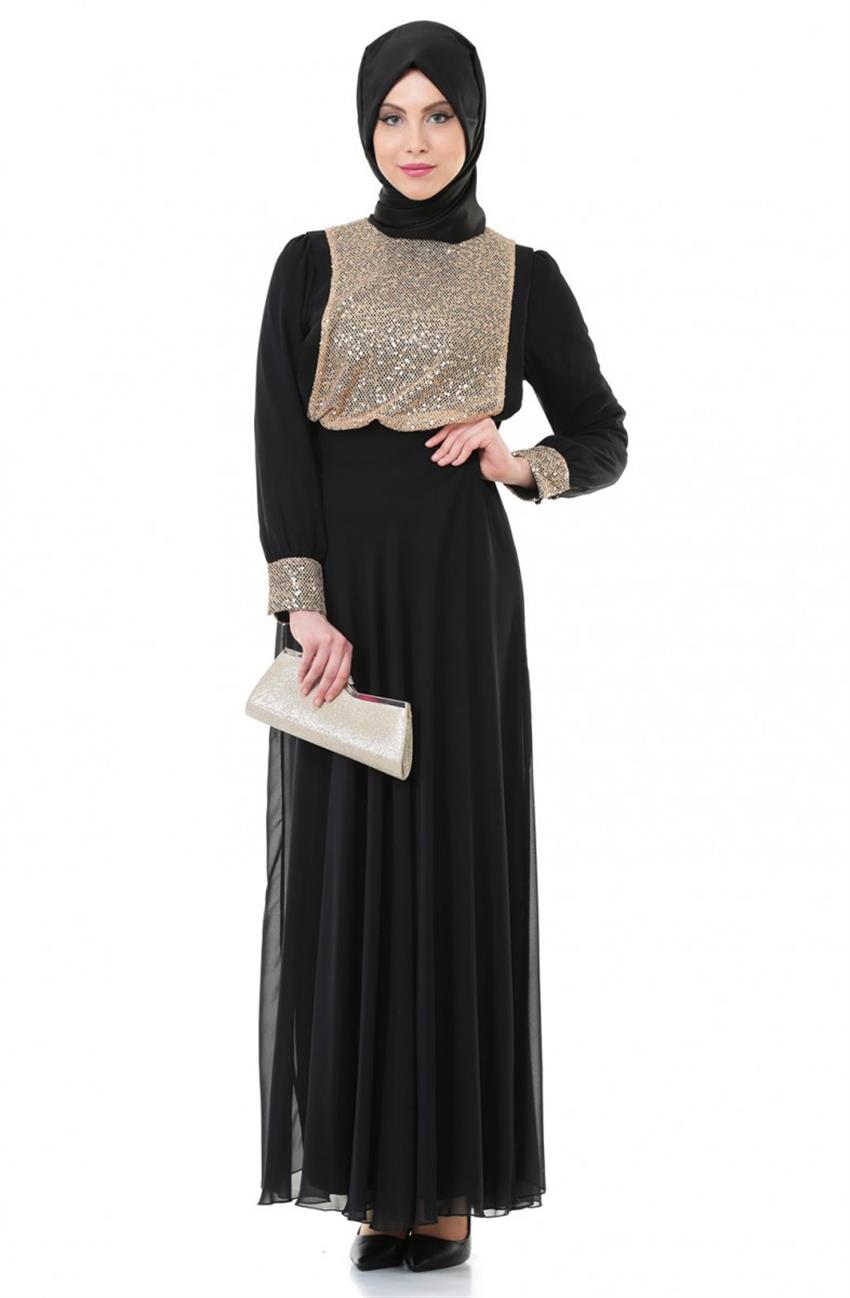 Evening Dress Dress-Black ARM7002-01