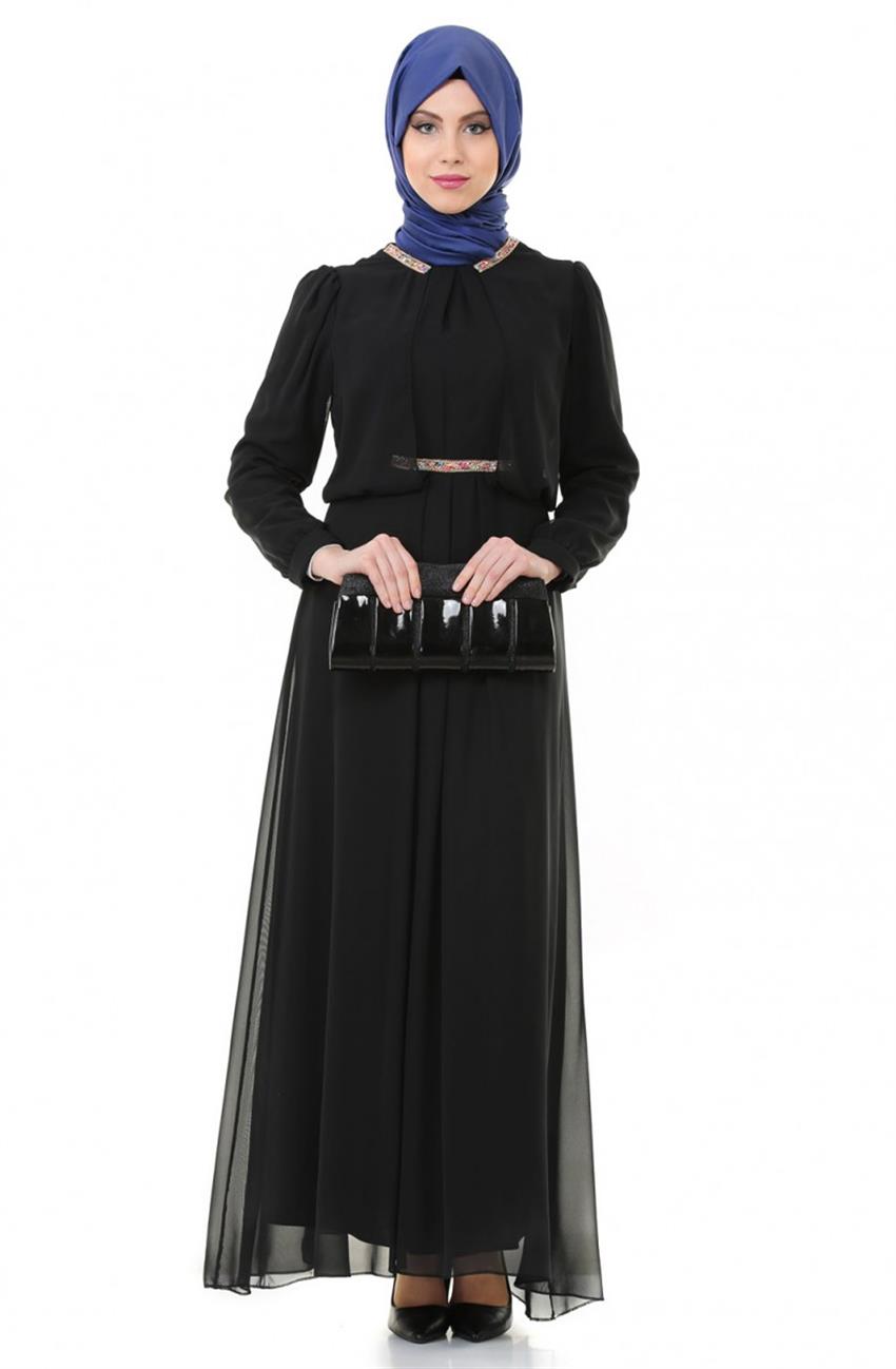 Evening Dress Dress-Black ARM7006-01