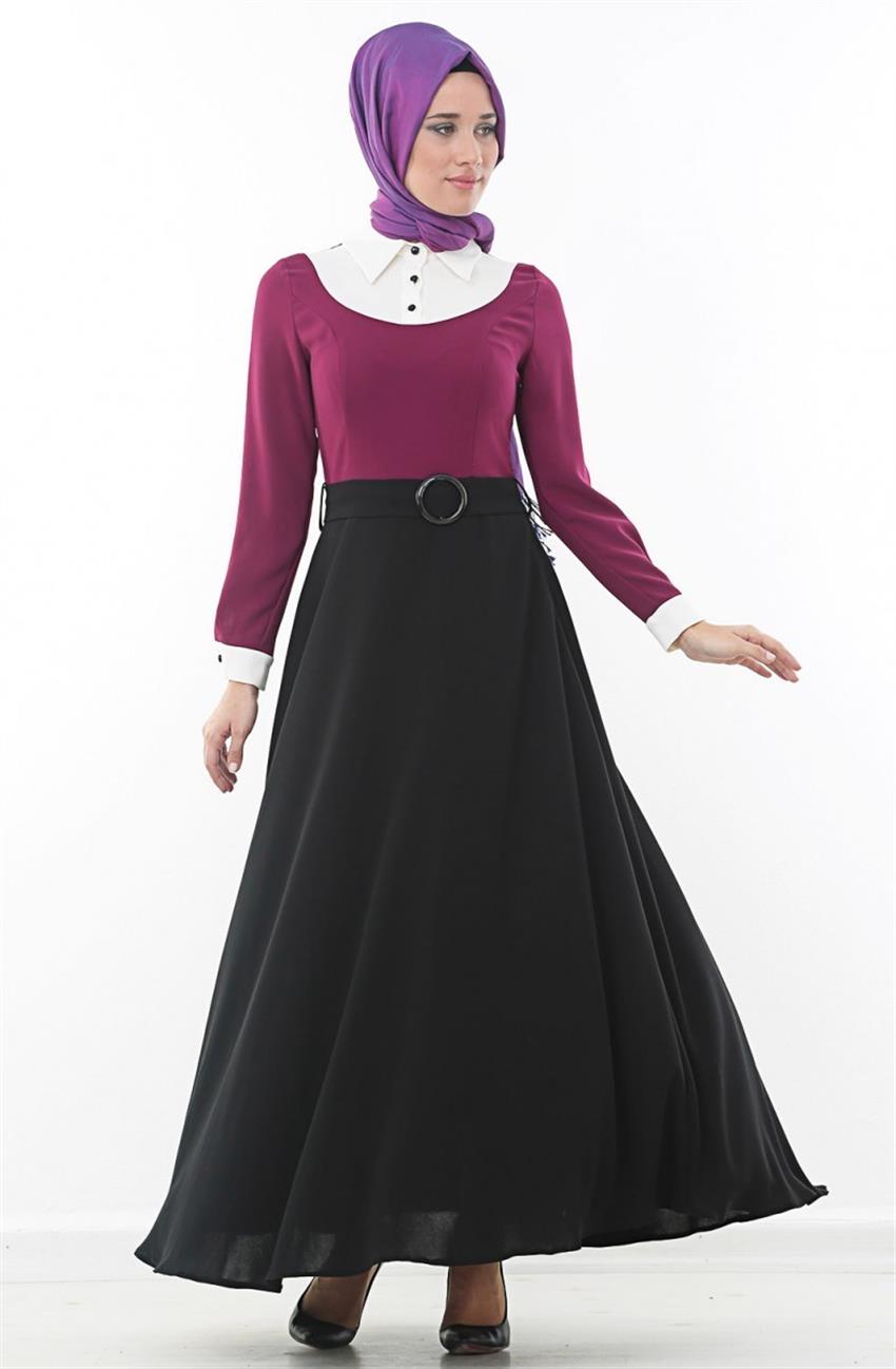 Özne Olmak Dress-Plum K156001-51