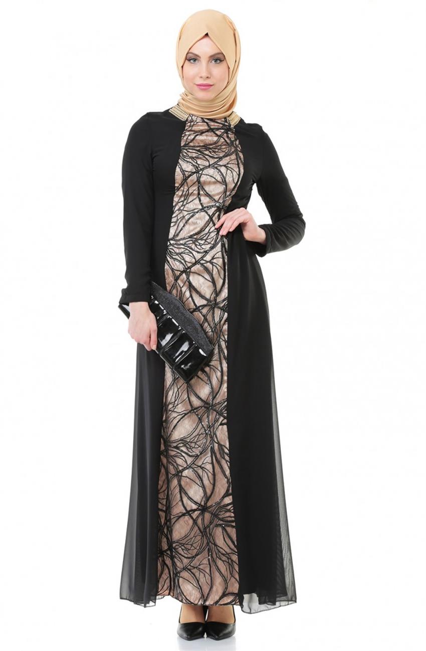 Evening Dress Dress-Black ARM7012-01