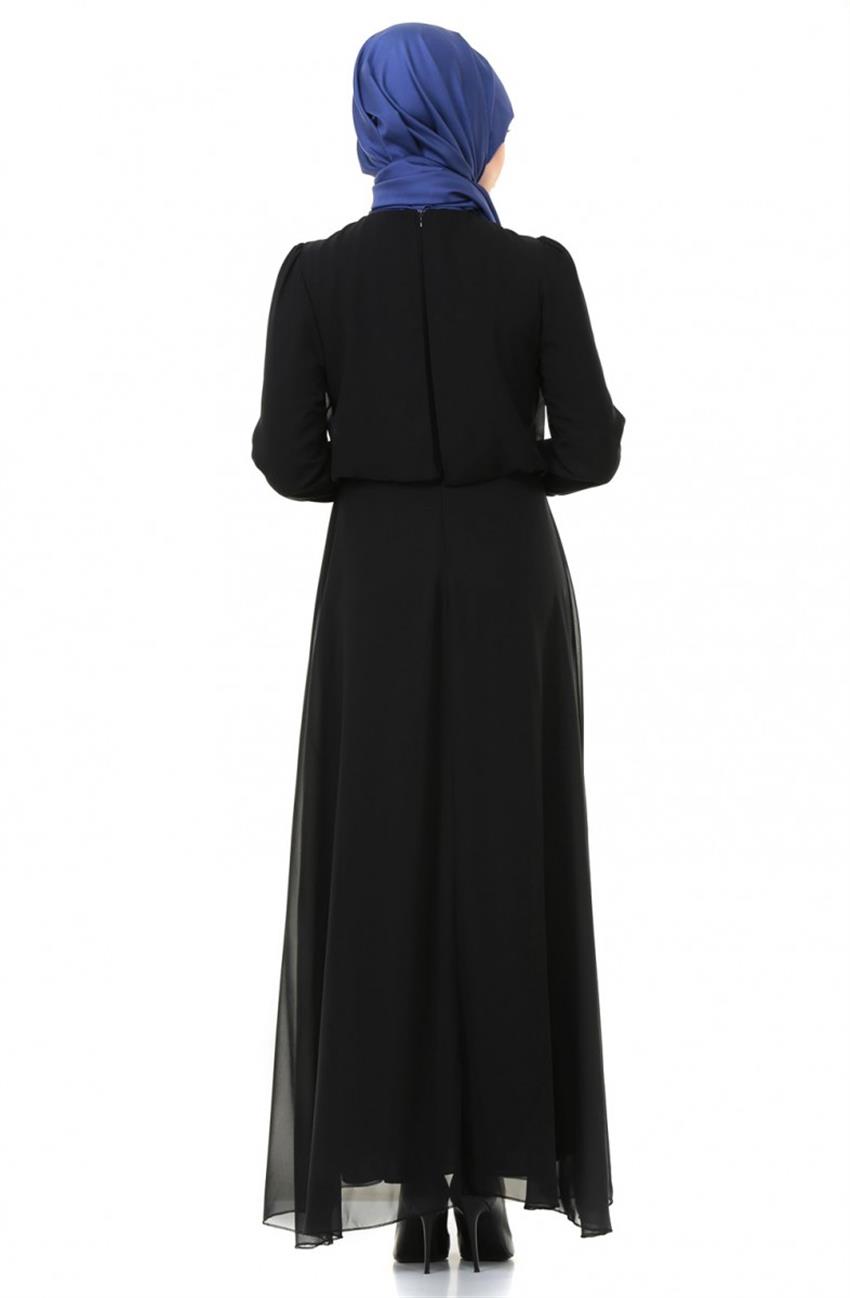 Evening Dress Dress-Black ARM7006-01