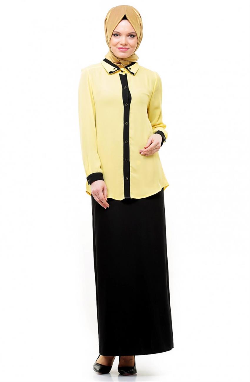 Shirt-Yellow Black 2024-2901