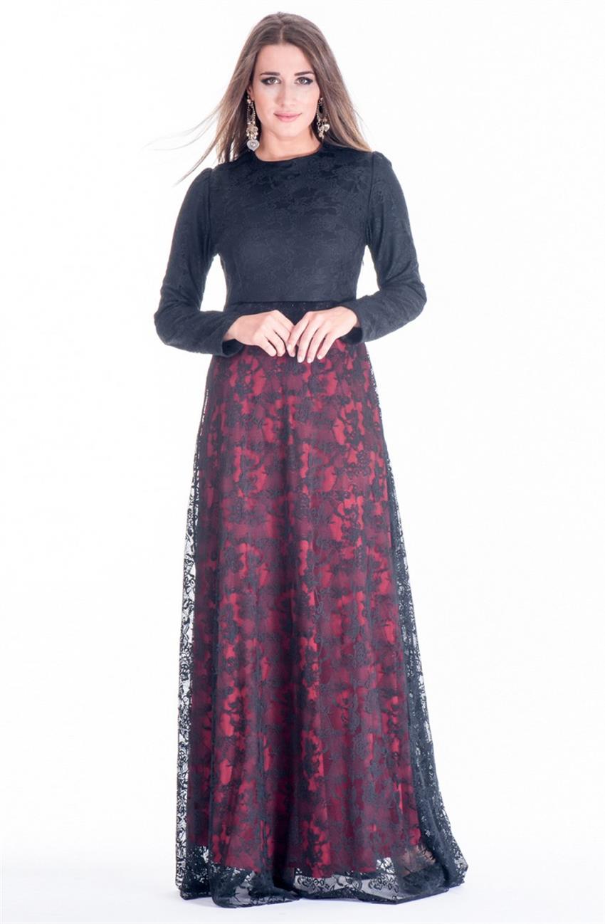 Ameerah فستان سهرة فستان-أرجواني ar-5901-51