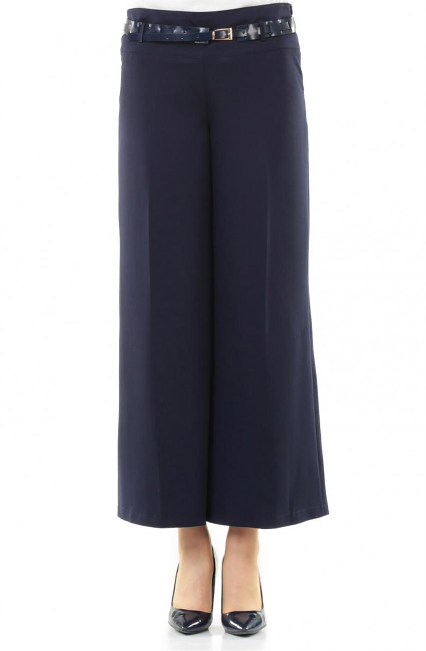 Pants Skirt-Navy Blue 3200-17