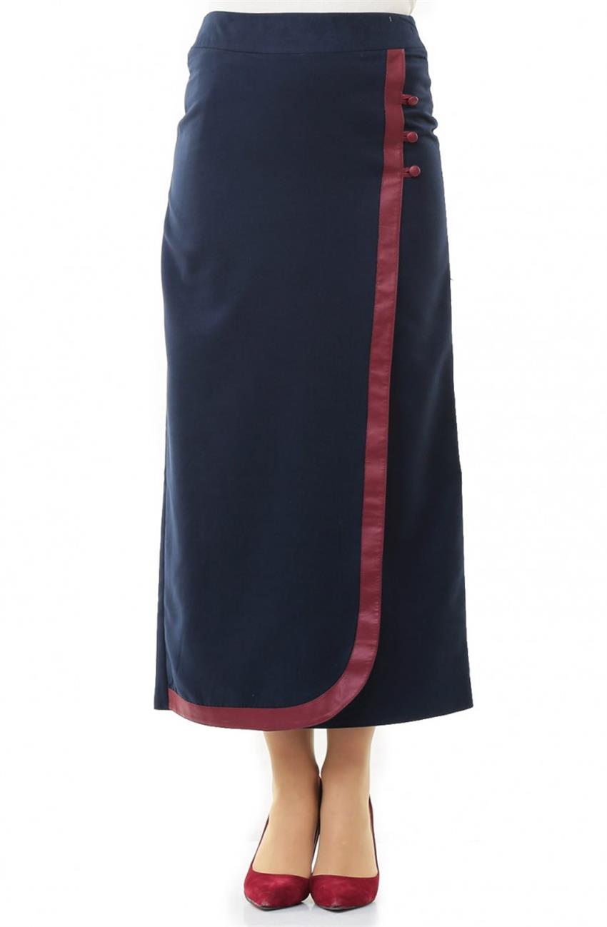 Skirt-Navy Blue 3475-17