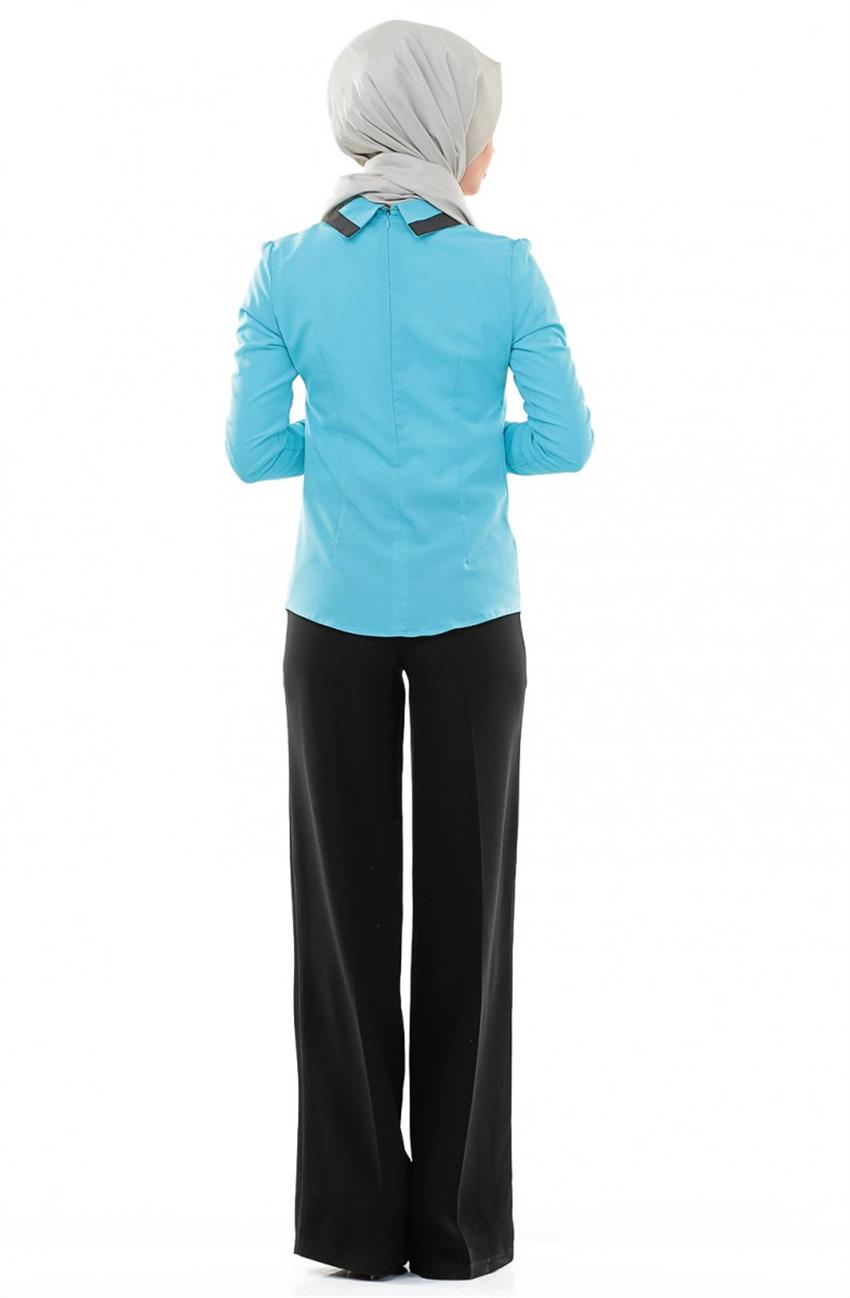 Actüel Blouse-Turquoise 20757-19