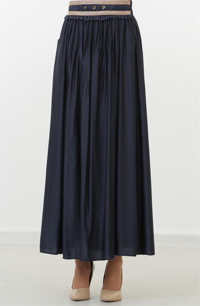 Skirt-Navy Blue 2356-17