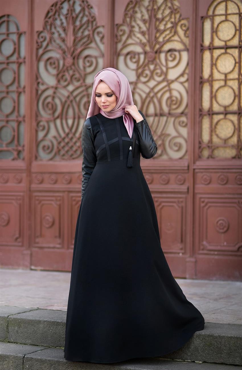 City Style Siyah Elbise