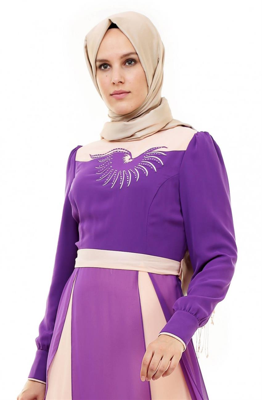 Evening Dress Dress-Purple 410-45