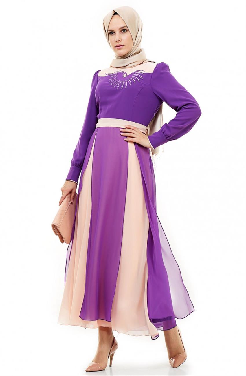 Evening Dress Dress-Purple 410-45