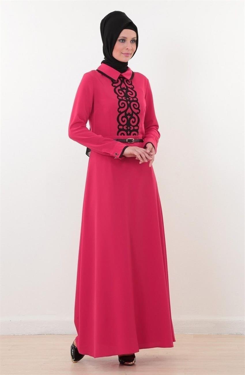 فستان-أحمر أسود ar-3614-3401