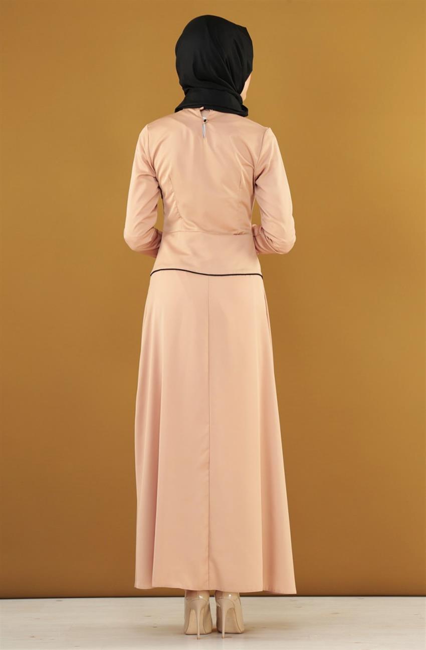 Butik Huri Evening Dress Dress Camel 6285-46
