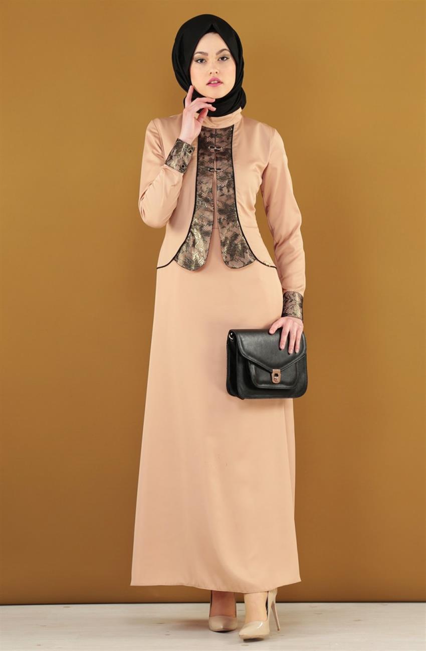 Butik Huri Evening Dress Dress Camel 6285-46