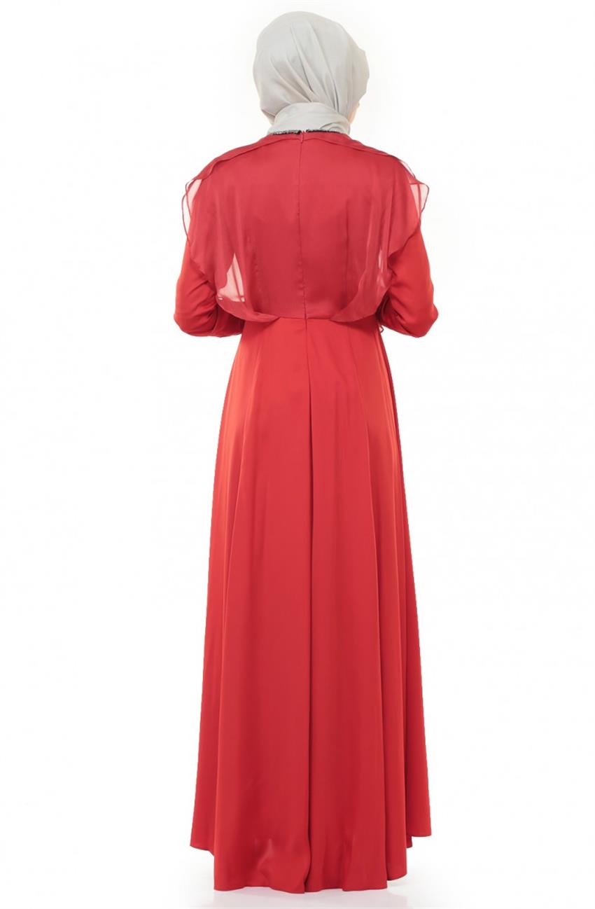 Abiye Kırmızı Elbise DO-A4-64003-19