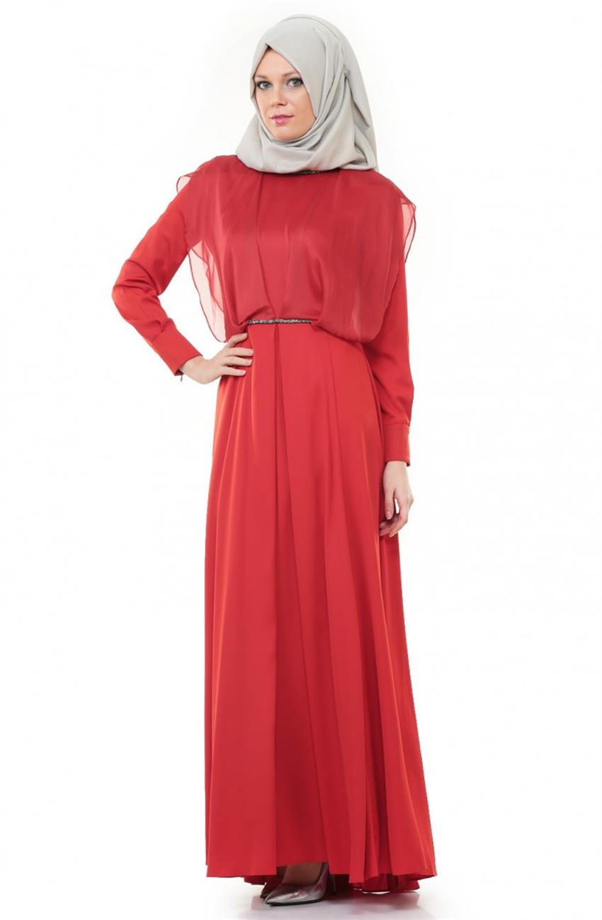 Abiye Kırmızı Elbise DO-A4-64003-19