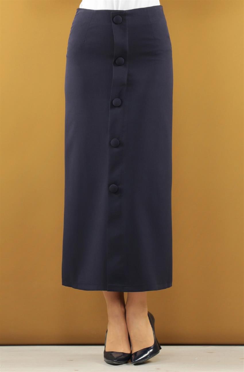 Skirt-Navy Blue 3550-17