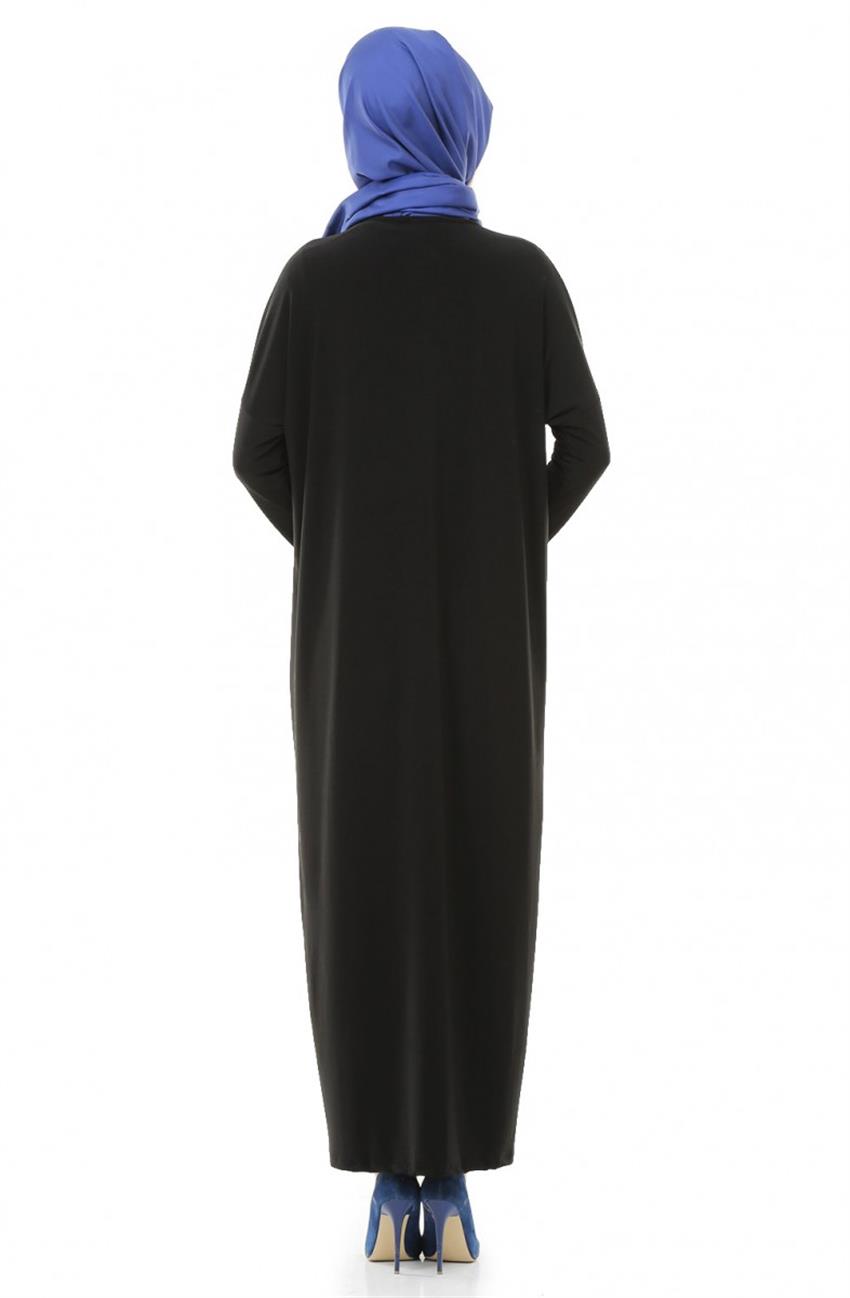Siyah Elbise 8902-01