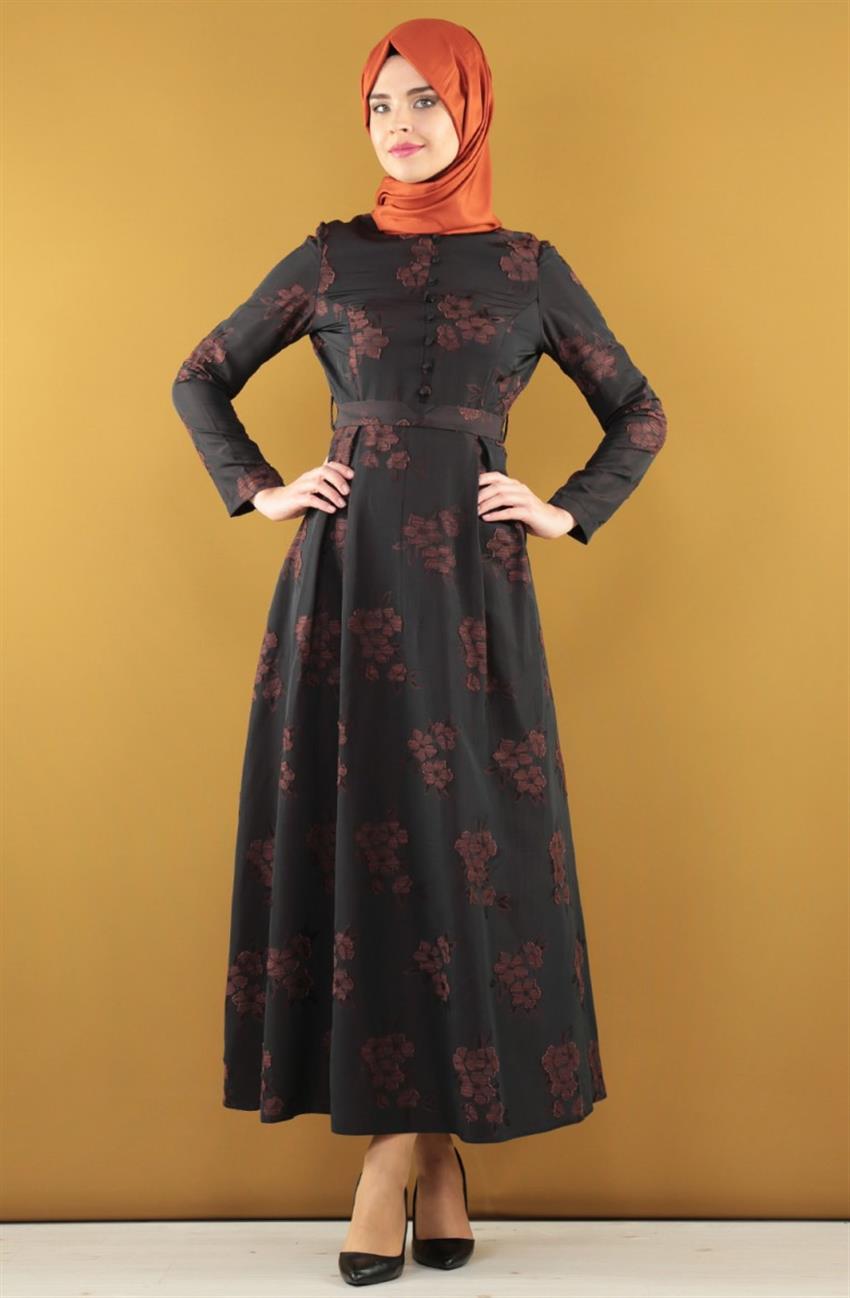 Evening Dress Dress-Bronz 7055-98