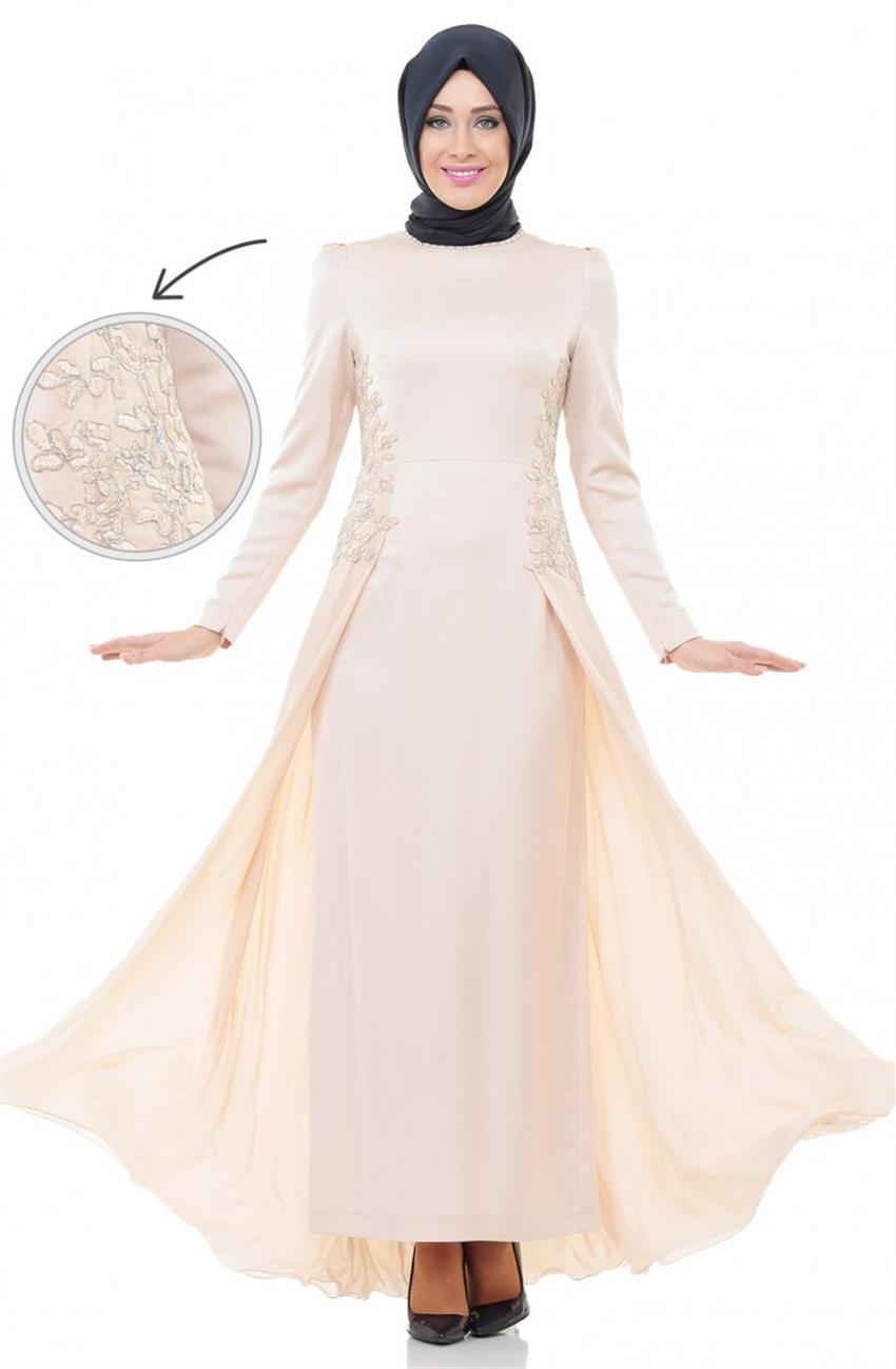 Evening Dress Dress-Cream DO-A5-63019-13