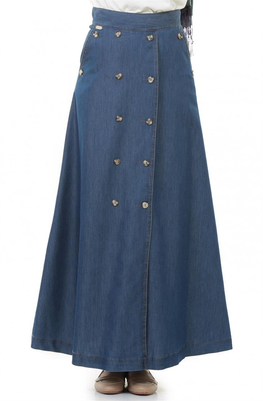 Skirt-Navy Blue DO-A4-52003-11