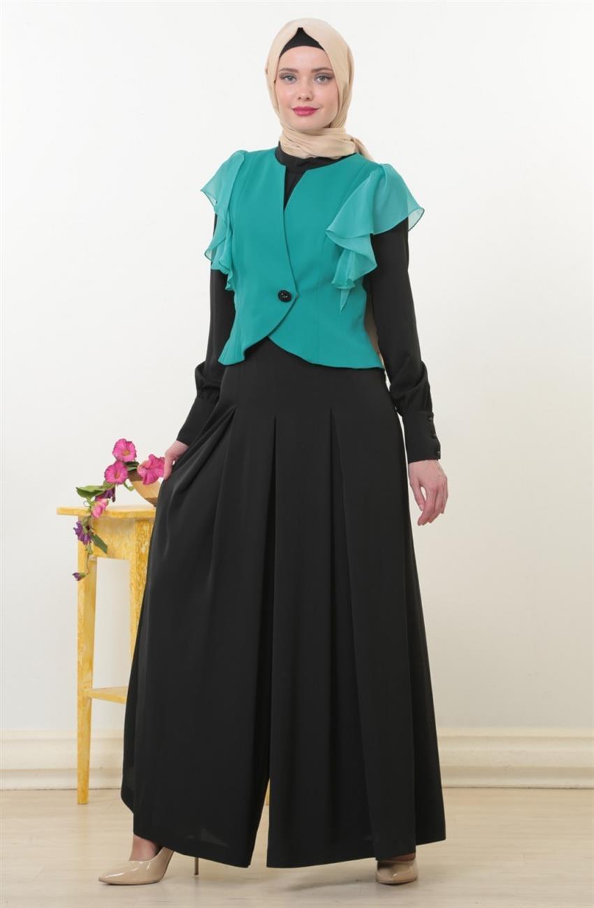 Overall Suit-Green Black DB56010-2512