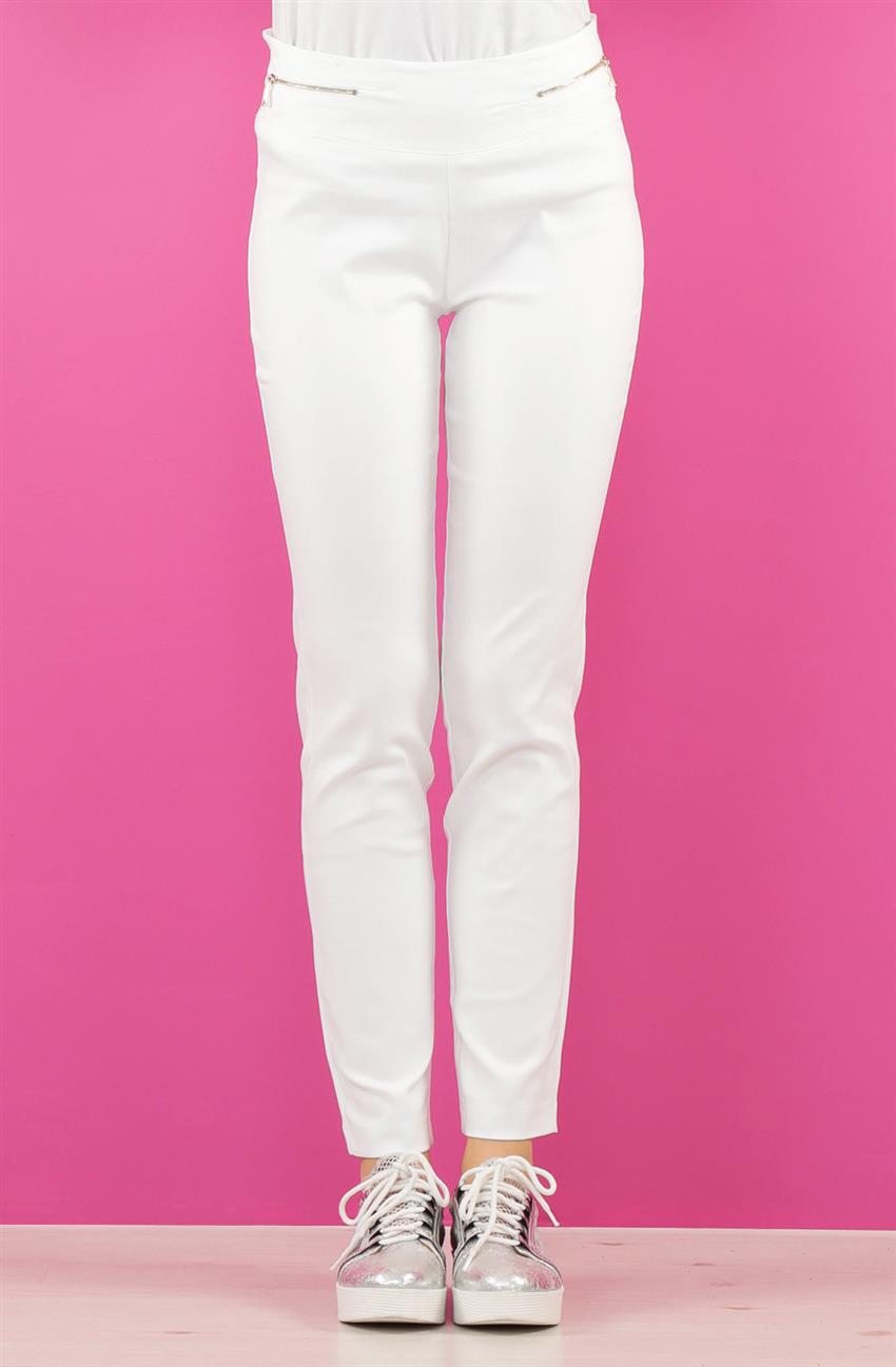 Pants-White 1247-02