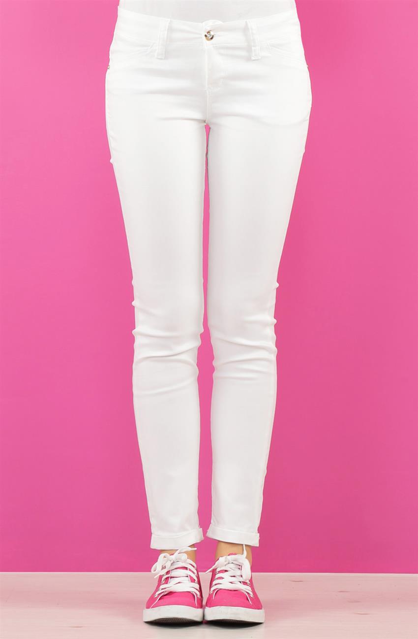 Pants-White 1248-02