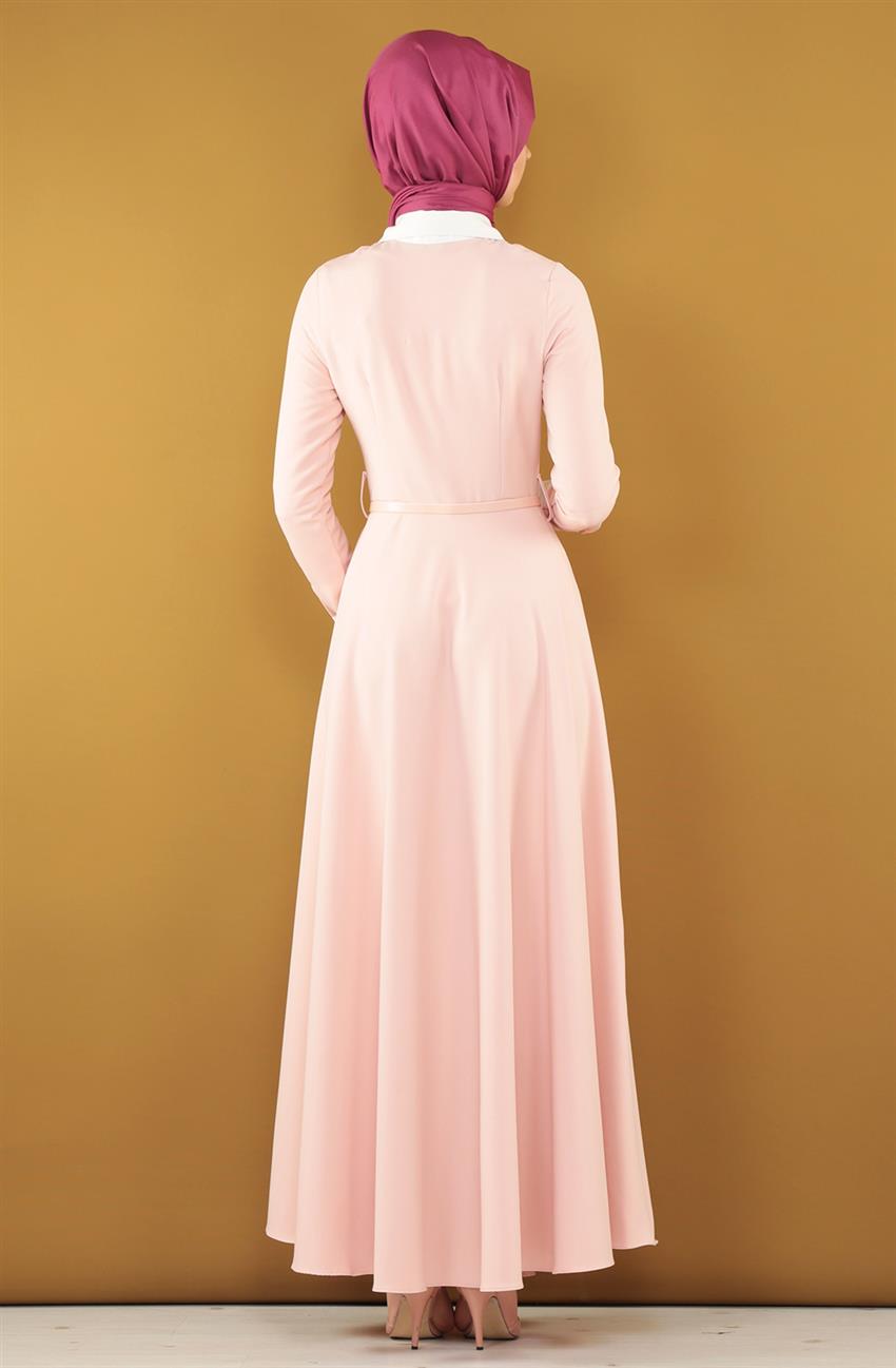 فستان-لون البودرة LR1849-41
