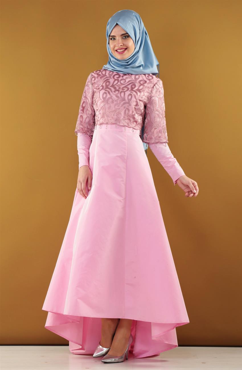 فستان سهرة فستان-زهري DO-B6-63035-98