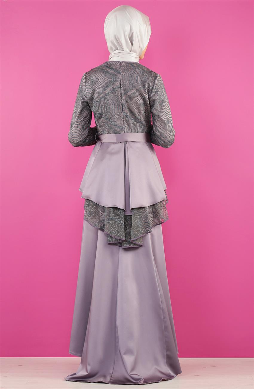Evening Dress Suit-Koyu Lilac KA-A5-16013-56
