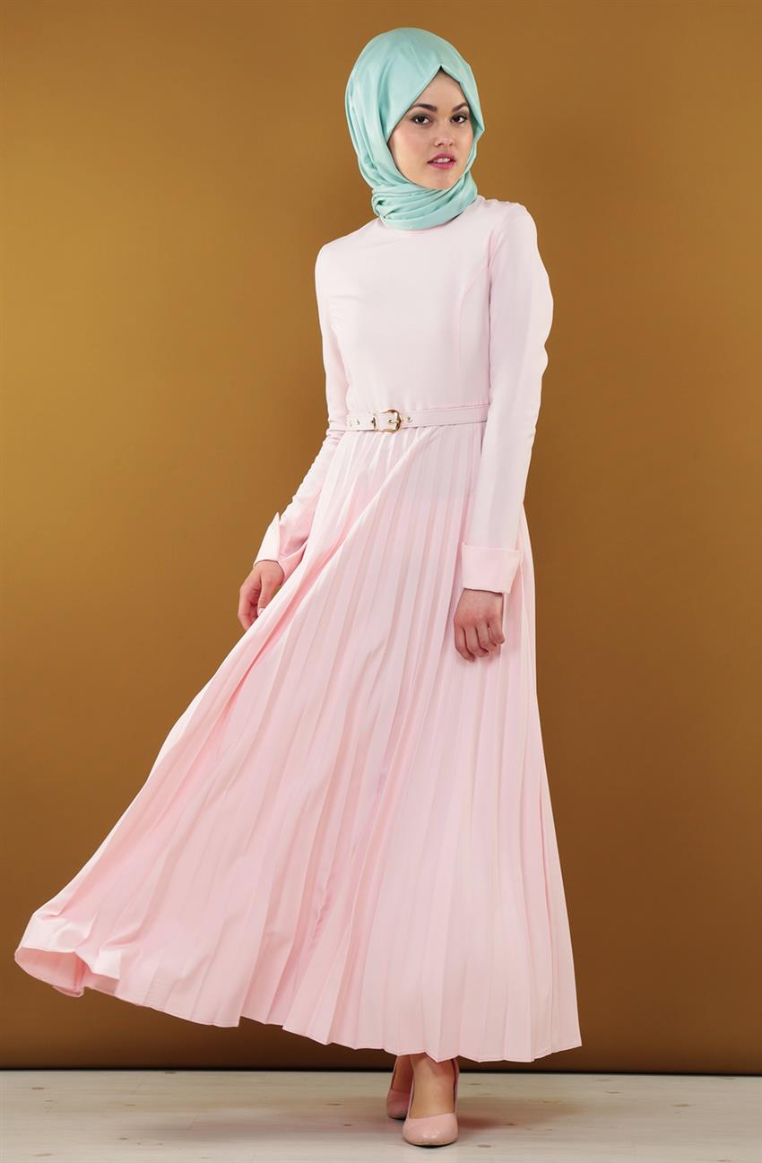 فستان-لون البودرة ar-7057-41