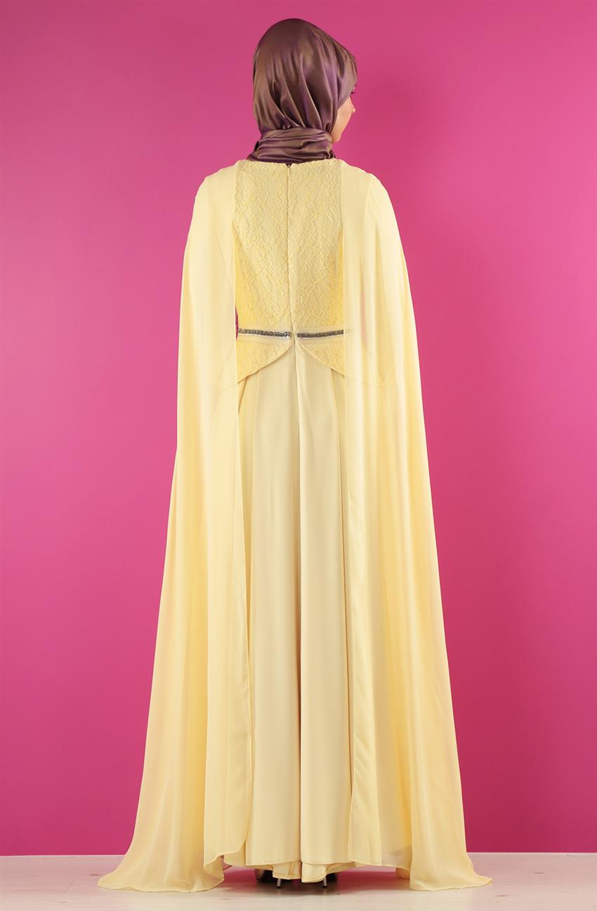 فستان سهرة فستان-أصفر DO-A4-64027-91